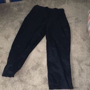 Blue acuity pullover waterproof nylon golf pants M zipper on legs don’t work